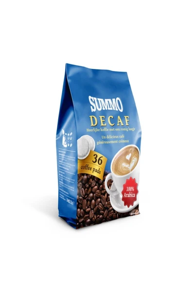 SUMMO Senseo Pads Decaf 36'lı Paket Pod Kahve Kapsülü ürün görseli 1