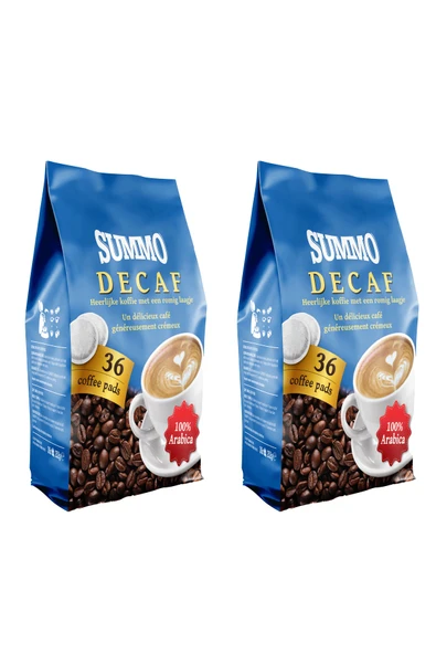 SUMMO Decaf 72'li Avantaj Paketi (36X2) Senseo Pod Kahve Kapsülü ürün görseli 1