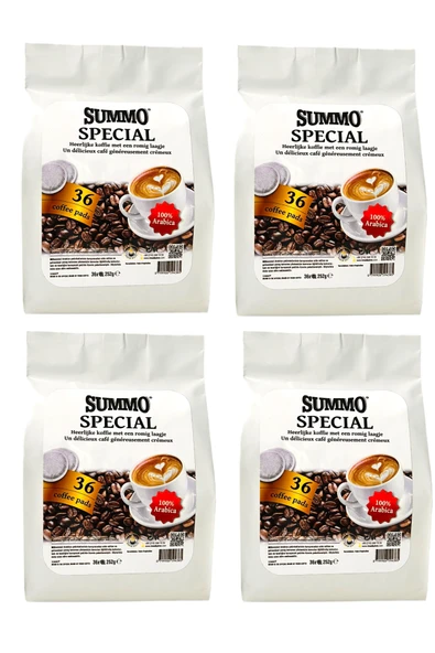 SUMMO Senseo Pod Special Pod Kahve 144 Adet (4x36 Pod) ürün görseli 1