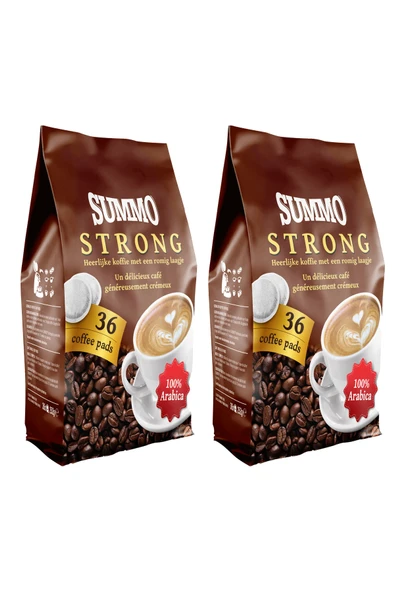 SUMMO Strong 72'li Avantaj Paketi (36x2) Senseo Coffee Pads Pod Kahve Kapsülü ürün görseli 1
