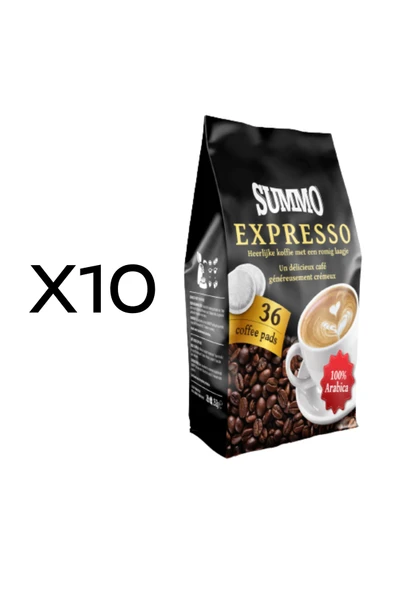 SUMMO Espresso 360'lı Süper Avantaj Paketi (36x10) Senseo Pad Coffee Pads Kahve Kapsülü ürün görseli 1