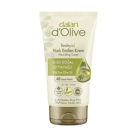 Dalan D'olive Doğal Zeytinyağlı Besleyici El ve Vücut Kremi 60 ml ürün görseli 1