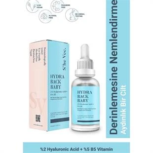 She Vec Hydra Back Baby Prebiyotik Aktiviteli Derinlenmesine Nemlendirici Bariyer Serum 30 ml ürün görseli 1