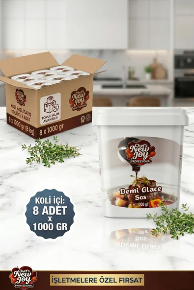Demi Glace Sos 1000 G X 8 Adet - 1 Koli (Koli Bazlı Avantaj Paketi) ürün görseli 1