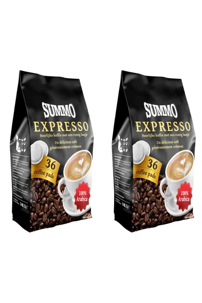 SUMMO Espresso 72'li Avantaj Paketi (36X2) Senseo Pod Kahve Kapsülü ürün görseli 1