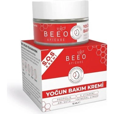 Bee'O Apicare S.O.S Yoğun Bakım Kremi 15 ml ürün görseli 1