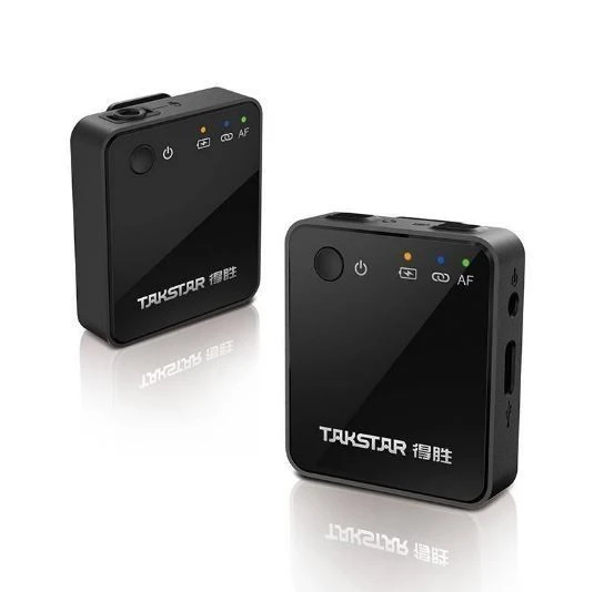 Takstar V1 2.4 Ghz Kablosuz Video Kamera Yaka Mikrofonu - Tek Kişilik (1 Verici + 1 Alıcı ) ürün görseli 1