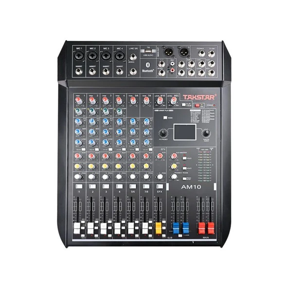 Takstar AM10 10 Kanallı Analog Stüdyo Mikseri ürün görseli 1