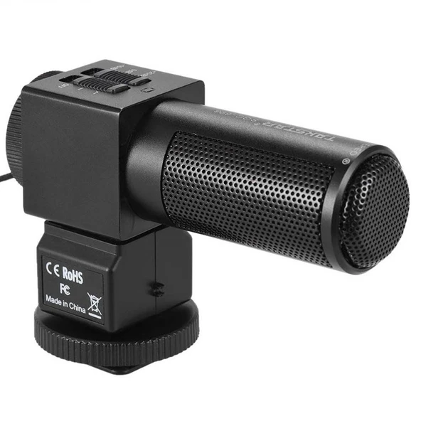 Takstar SGC-698 DSLR Kamera Fotoğraf Makinesi Uyumlu Shotgun Condenser Mikrofon ürün görseli 1