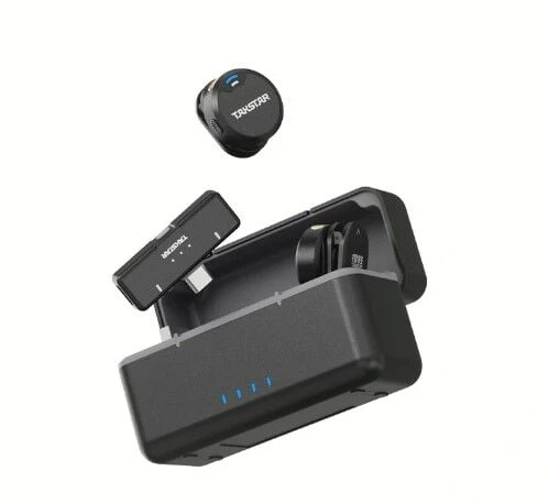 Takstar V2 Kablosuz 2.4Ghz Yaka Mikrofonu ios & Android Uyumlu ürün görseli 1