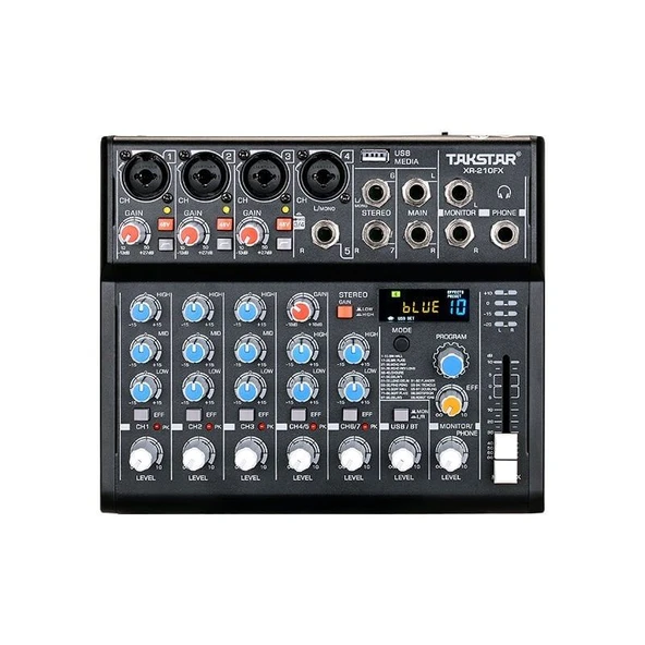 Takstar XR210FX Profesyonel Analog Stüdyo Mikseri ürün görseli 1