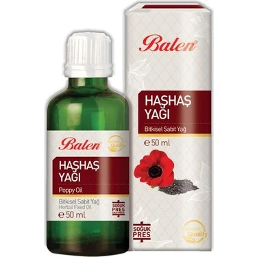 BALEN HAŞHAŞ YAĞI (Soğuk Pres) 50 ML ürün görseli 1
