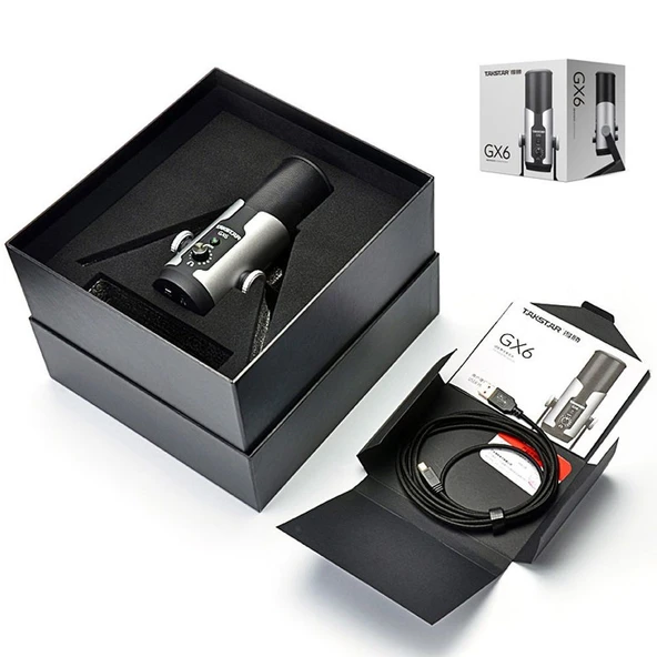 TAKSTAR GX6 Profesyonel Condenser USB Stüdyo Mikrofon - Resim 3