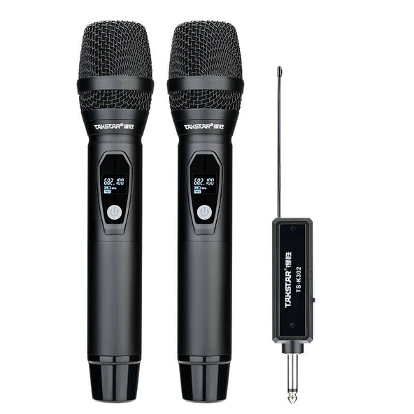 Takstar TS-K302 Pc Kamera Amfi Dual UHF Telsiz Mikrofon ürün görseli 1
