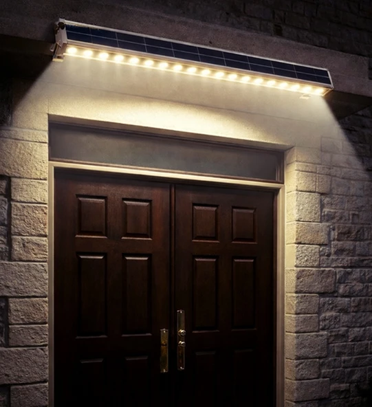 Solar Güneş Enerjili , Uzaktan Kumandalı WallWasher Led Işık 100cm Günışığı - Sensörlü Kumandalı ürün görseli 1