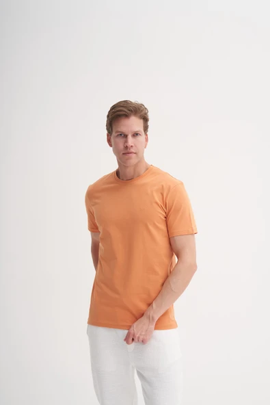 Cazador Basic Süprem Erkek T-shirt  46230 Şeftali - Resim 3