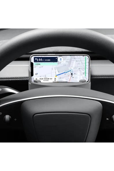 Red Lion parts TESLA MODEL Y JUNİPER Direksiyon Arkası Silikon Telefon ve Gözlük Tutucu ürün görseli 1