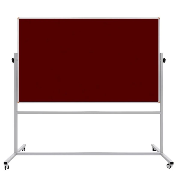 Çift Taraflı Mobil Kumaş Pano 120x200cm ürün görseli 1