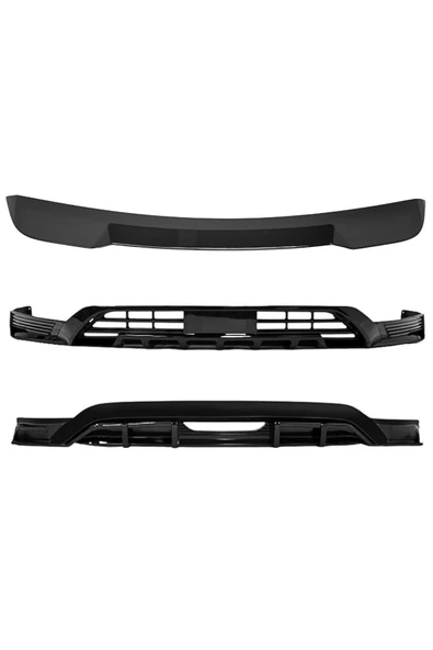 Red Lion parts BYD SEAL U BODY KİT Ön Lip Arka Difüzör Siyah Renk 2Parça (Boyasız) +Üst bagaj Spoiler (3Parça) ürün görseli 1