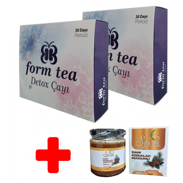 2x Bitkisel Detox Çayı  Hediye 240mg Çam Kozalak Macunu ürün görseli 1