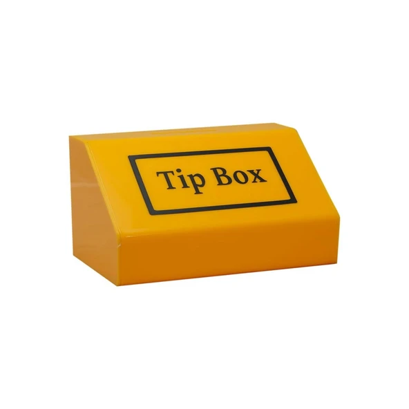 Tipbox - Bahşiş Kutusu Sarı - 20x13xh12cm ürün görseli 1