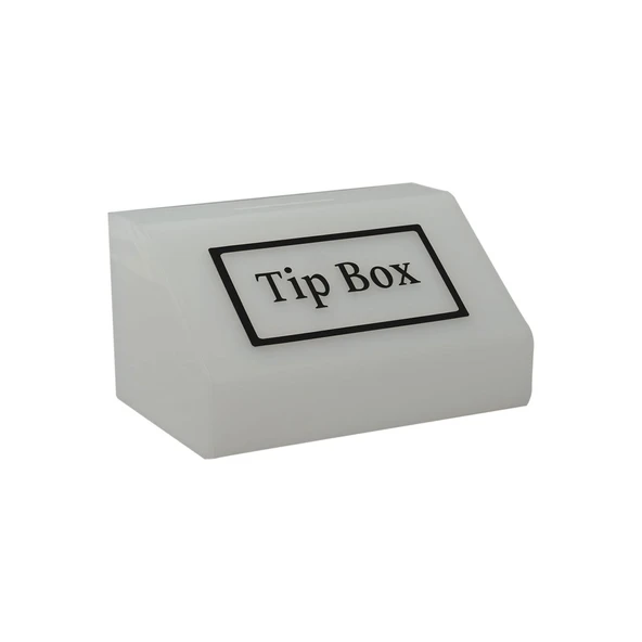 Tipbox - Bahşiş Kutusu Buz Beyaz - 20x13xh12cm ürün görseli 1