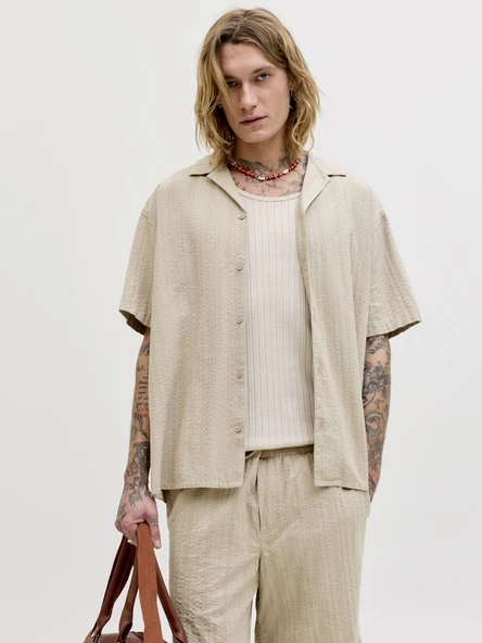 JACK JONES Erkek Rahat Kesim Pamuklu Gömlek 12289457 ürün görseli 1