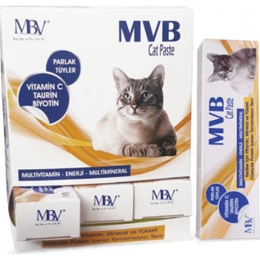 MBV Cat Paste 50 gr Kedi Tüy Dökülme Önleyici Vitamin Macunu (Biotin & Çinko) ürün görseli 1