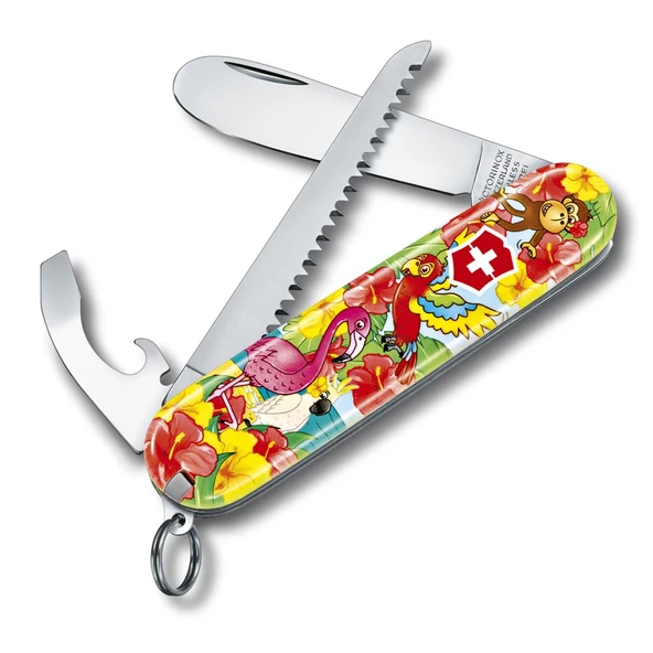 ​Victorinox 0.2373.E3 My First Victorinox Papağan Desenli Çakı ve Boyama Kitabı ürün görseli 1