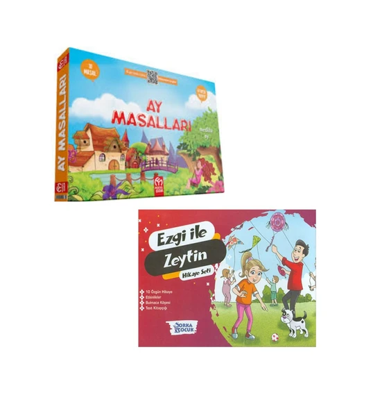 1.sınıf Ay Masalları Hikaye Seti ve Ezgi ile Zeytin Hikaye Seti ürün görseli 1