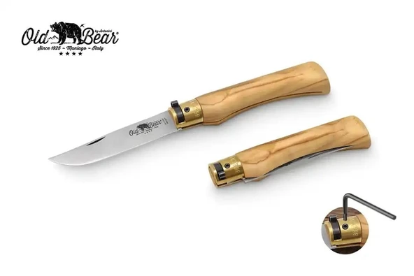Antonini Old Bear 10cm Zeytin Ağacı Saplı XL Çakı ürün görseli 1