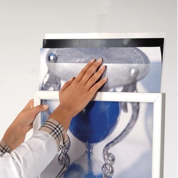 Oval Tabanlı Infoboard Poster Pano A2 (42x60cm) - Resim 3
