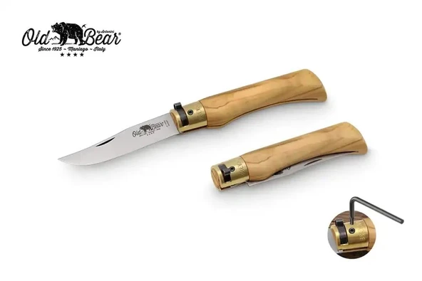 Antonini Old Bear 9cm Zeytin Ağacı Saplı L Çakı ürün görseli 1