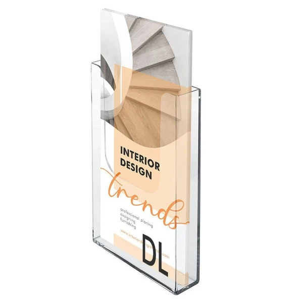 Duvar Tipi Tekli Broşürlük  1/3 A4 (10,5x21cm Broşürler için Uygundur) ürün görseli 1