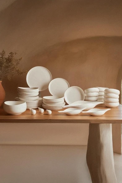 Earth Collection Clay 55 Parça 12 Kişilik Yemek Takımı ürün görseli 1