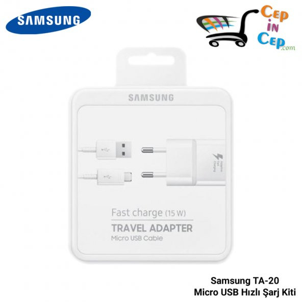 SAMSUNG TA20 MİCRO USB HIZLI ŞARJ TAKIMI ürün görseli 1