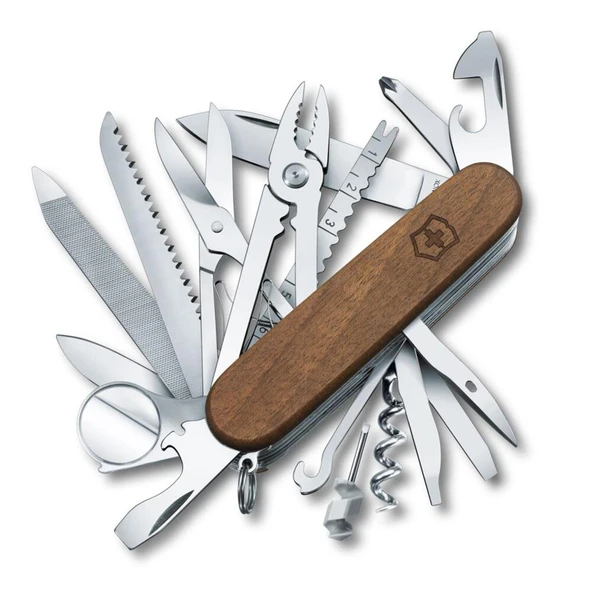 Victorinox 1.6791.63 SwissChamp Ceviz Ağacı Yüzeyli Çakı ürün görseli 1