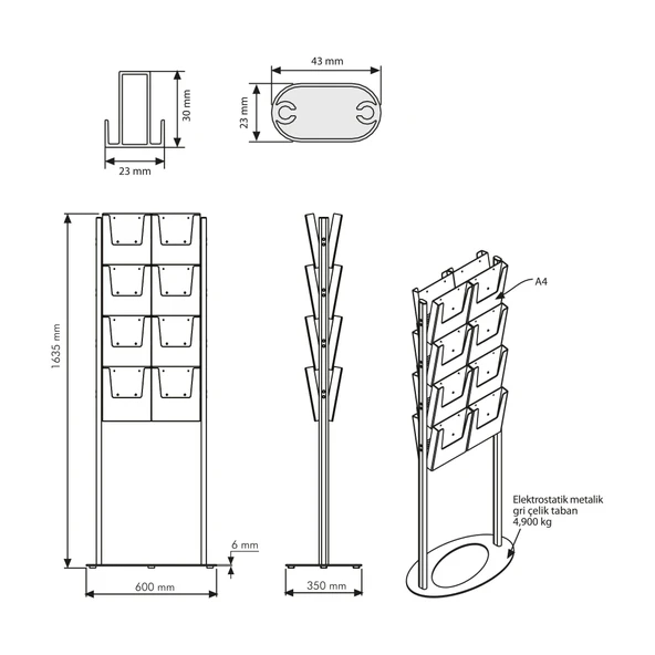 Coctail Broşürlük Çift Taraflı 2x4 A4 - Resim 11