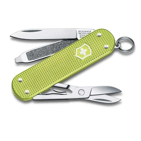 Victorinox 0.6221.241G Lime Twist Classic Alox Çakı ürün görseli 1