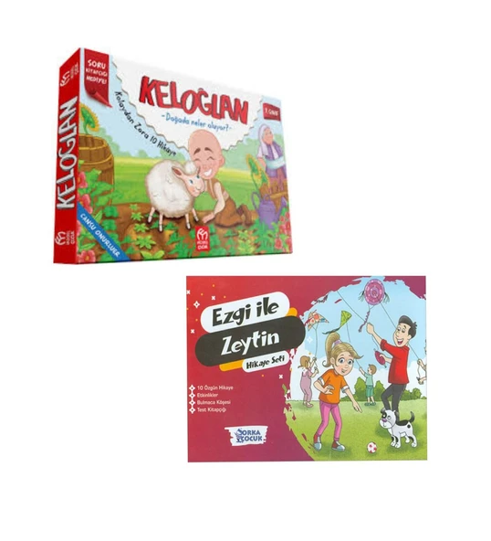 1. Sınıf Hikaye Seti Keloğlan (Doğada Neler Oluyor?) ve Ezgi ile Zeytin Hikaye Seti ürün görseli 1