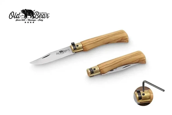 Antonini Old Bear 8cm Zeytin Ağacı Saplı M Çakı ürün görseli 1