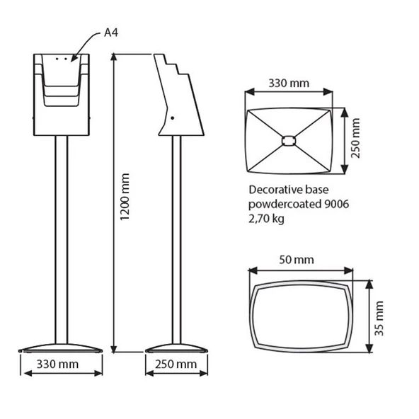 Pillar Broşür Stand 3XA4 - Resim 9