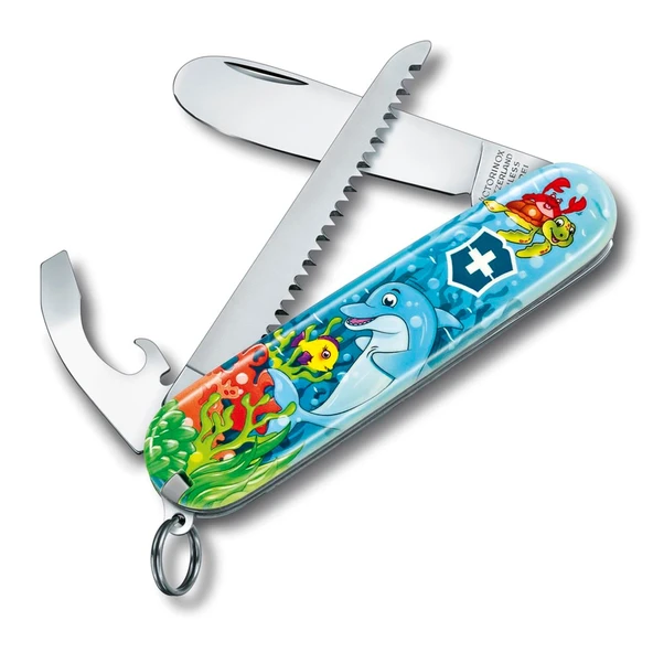 ​Victorinox 0.2373.E1 My First Victorinox Yunus Desenli Çakı ve Boyama Kitabı ürün görseli 1