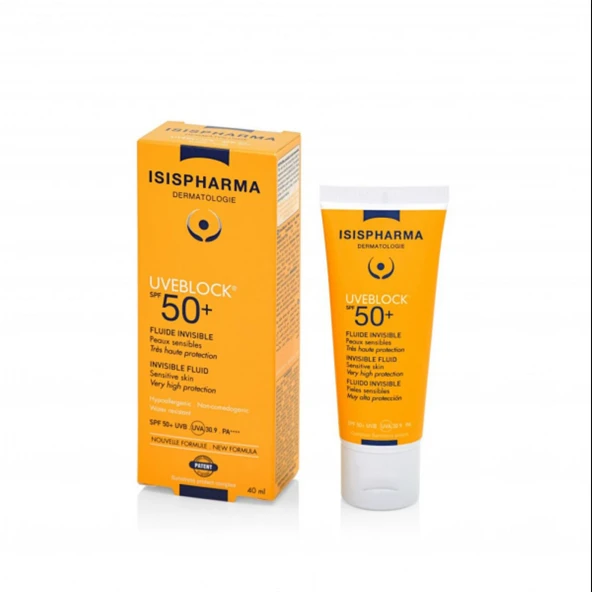 Isispharma UVEBLOCK SPF50+ Fluide Invisible 40 ml. ürün görseli 1