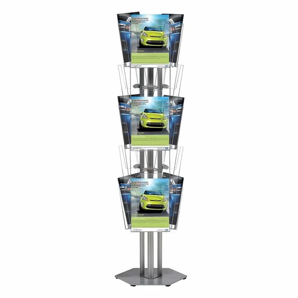 Multi Side Ayaklı Broşürlük Üçgen 3x5 A4 - Resim 2