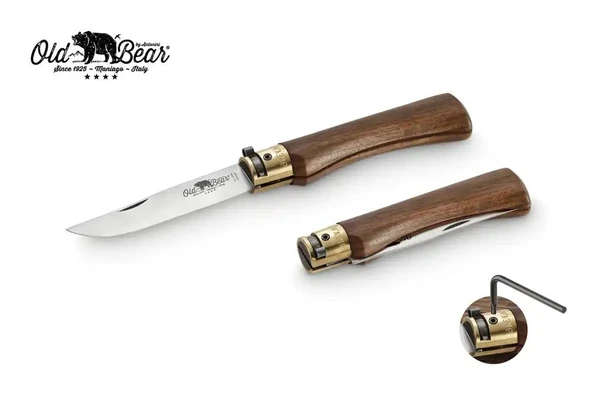 Antonini Old Bear 10cm Ceviz Ağacı Saplı XL Çakı ürün görseli 1