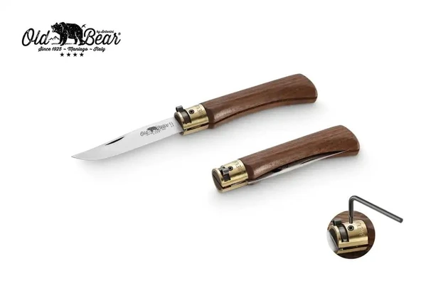 Antonini Old Bear 8cm Ceviz Ağacı Saplı M Çakı ürün görseli 1