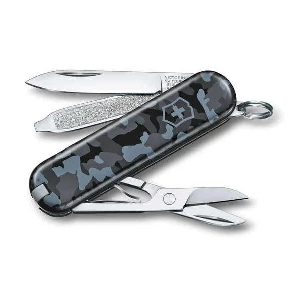Victorinox 0.6223.942 Klasik 58 MM Lacivert Kamuflaj Çakı ürün görseli 1
