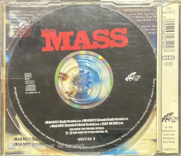 Infinite Mass Mah Boyz Maxi Single CD - Resim 2