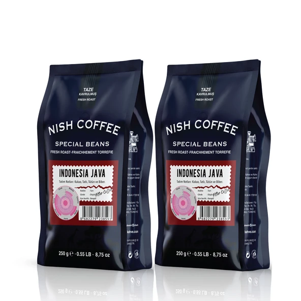 Nish Filtre Kahve Endonezya Java 2x250 Gr ürün görseli 1